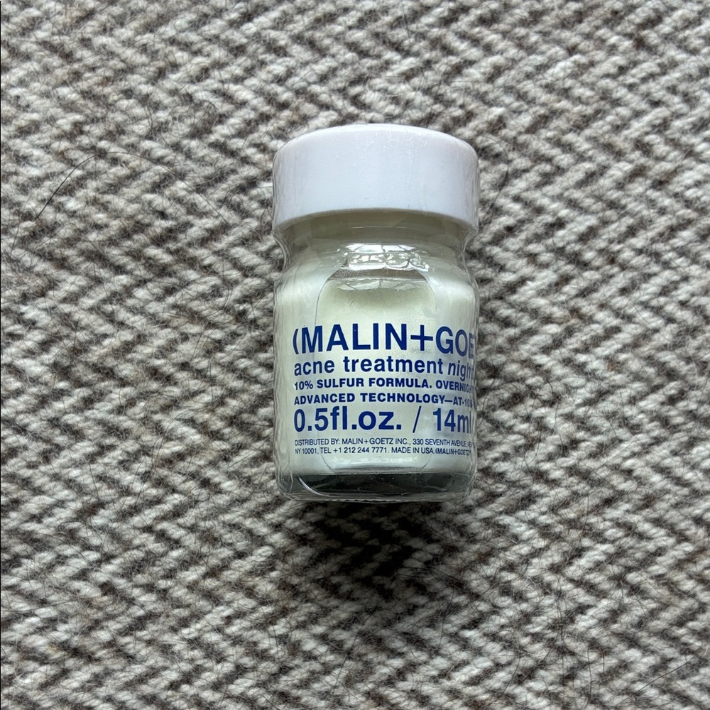 New still in Shrinkwrap Malin + Goetz Acne Treatment Night Cream - White